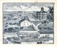 James Gaines - Bird's Eye View of Farm, Illinois State Atlas 1876